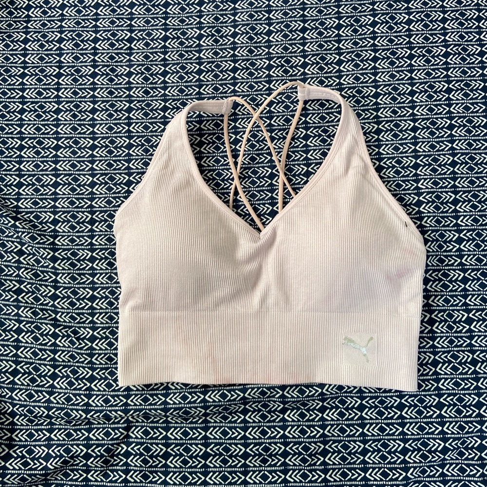 white sport bra
